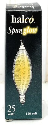 25 Watt HALCO SPUN GLOW AMBER FLAME LIGHT BULB C11 Candelabra Base - Image 1 of 2