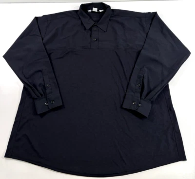 NWOT 3XL LONG FLYING CROSS MENS HYBRID PERF PATROL LONG SLEEVE SHIRT 35VS78 NAVY - Image 1 of 2
