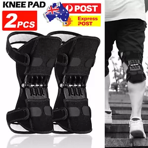 2PCS Leg Power Knee Stabilizer Pads Patella Booster Spring Knee Brace Support - Picture 1 of 12