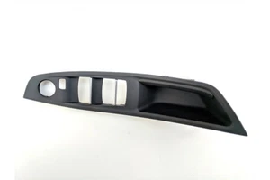 BMW F10 528i 550i SEDAN FRONT DOOR PULL HANDLE LEFT TRIM GENUINE OEM BLACK - Picture 1 of 4
