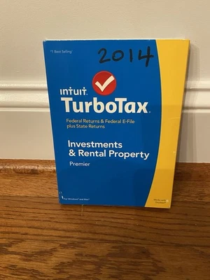 2014 Intuit TurboTax Premier Investments Rental Property Tax CD Windows PC & Mac - Image 1 of 3