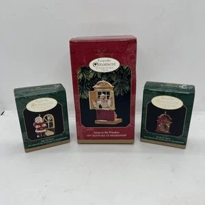 Vintage Hallmark Ornaments Andenken Collector's Club 1997 Mitgliedschaft 3 Stück - Bild 1 von 12
