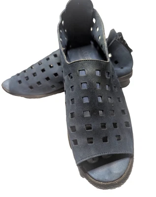 Sandalias Arche Drick Cremallera Trasera Azul Marino Corte Láser Gamuza Sin Cordones EE. UU. 7.5/UE 38 Foto 1 de 4