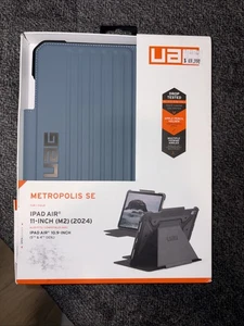 UAG iPad Air 11" Case (6th/7th Gen) Rugged Folio Stand, Metropolis SE Cloud Blue - Picture 1 of 2