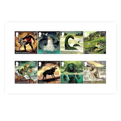 GB 2025 SC XXXX MYTHS & LEGENDS MULTICOLOR  1st (8) MNH OG VF - Image 1 of 4