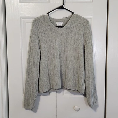 Vintage Pierre Cardin Womens Light Green Soft Long Sleeve V-neck Sweater XL - Image 1 of 4