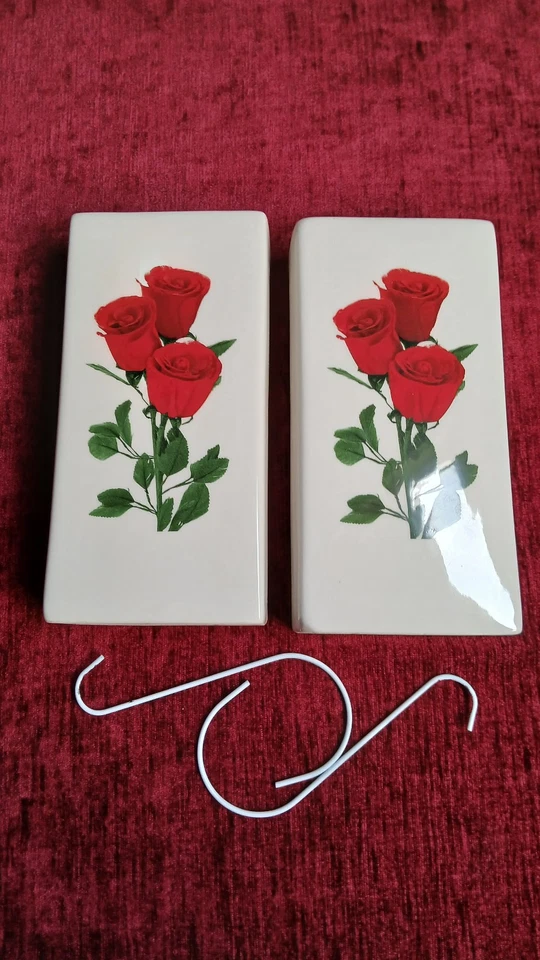 2 Luftbefeuchter Wasserverdunster Raumluftbefeuchter ca 400 ml Keramik Rosen - Bild 1 von 1