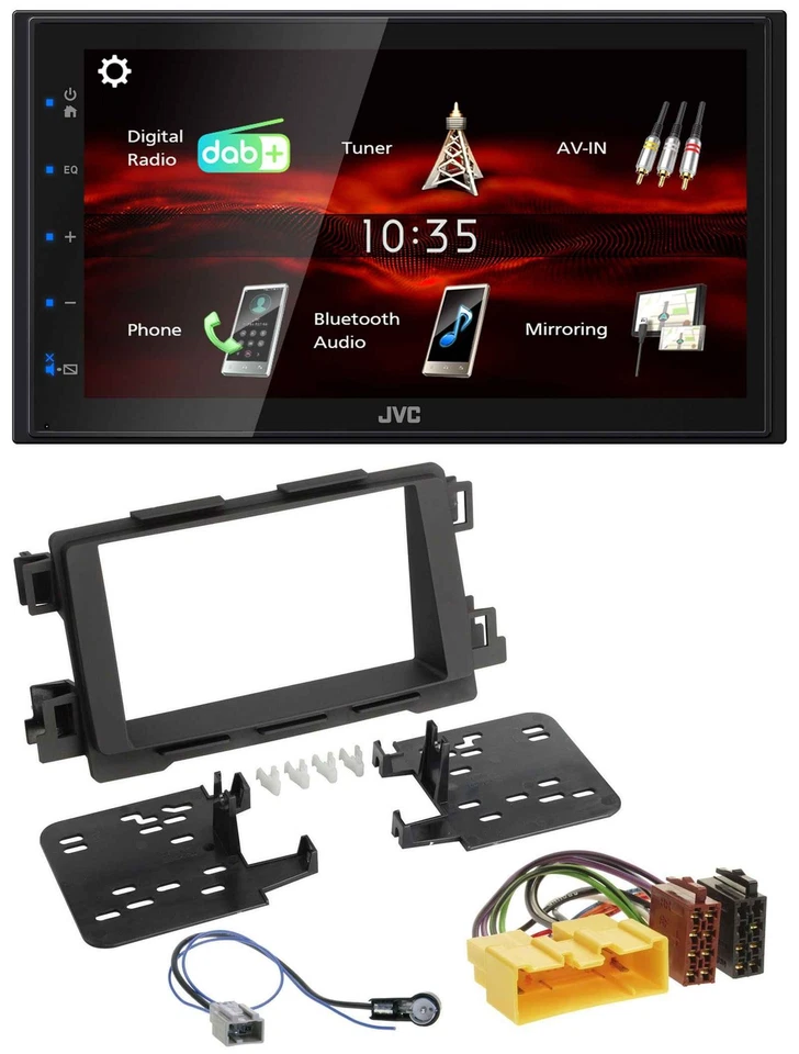 JVC USB Bluetooth MP3 DAB 2DIN Autoradio für Mazda 6 2013 2015 CX-5 ab 2012 schw - Bild 1 von 4