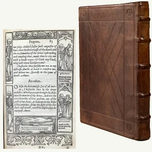 1578 Queen Elizabeth’s Prayer Book w/ Historiated Borders Dance of Death Bible - Picture 1 of 22