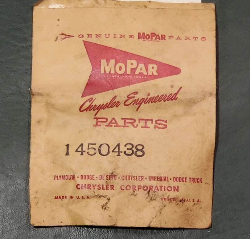 Boquilla Lavadora Parabrisas Original Nuevo de Lote Antiguo Mopar Chrysler 300 Imperial 1955-1956 Foto 1 de 1