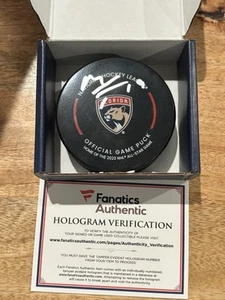Matthew Tkachuk Florida Panthers Signed 2022-2023 Official Puck Fanatics COA - Picture 1 of 2