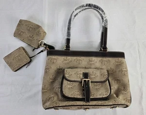 Dooney & Bourke DL57C W8 Donegal East/West Cotton Logo Shoulder Bag NWOT Note! - Picture 1 of 18