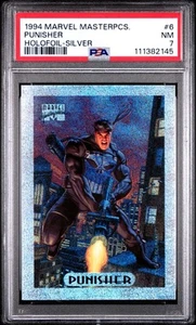 1994 Fleer Marvel Masterpieces Holofoil Silver Punisher #6 PSA 7 - Bild 1 von 2