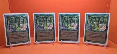 🟢🟢🟢 (4) 1994 MAGIC The Gathering WILD GROWTH REVISED 3RD EDITION PLAYED 🟢🟢 - Image 1 of 4