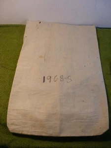 VINTAGE UNDATIERTE OVERSIZE CANVAS MÜNZE LEER BANK TASCHE - Bild 1 von 2