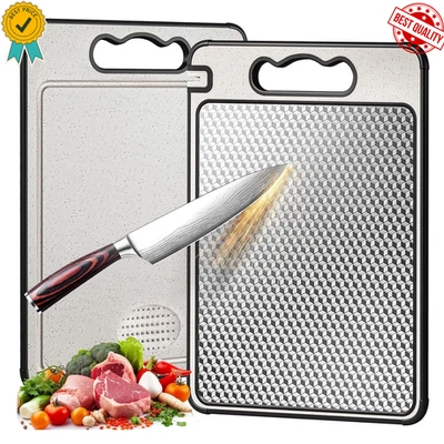 Tablas de cortar de titanio de doble cara tabla de cortar de titanio para cocina camping Foto 1 de 4