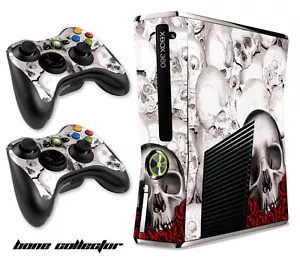 Skin Decal Wrap für Xbox 360 Slim Spielkonsole & Controller Xbox360 Slim BC W - Bild 1 von 1