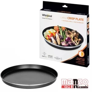 PIATTO CRISP WHIRLPOOL MICROONDE AVM305 LARGE PLATE 32x30,5x2,5 cm CRISP SERIES - Foto 1 di 4