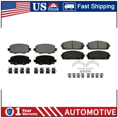 Juego de 2 pastillas de freno de disco de freno Wagner delanteras traseras para Jeep Cherokee 2014-2019 PA Foto 1 de 4