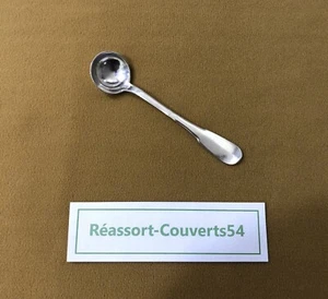 cuillère / louche à moutarde en argent massif 1er COQ modèle UNIPLAT no Minerve - Imagen 1 de 8