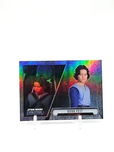 Boba Fett FOILBOARD/HOLOFOIL 2016 Topps Star Wars Evolution #51 (SP) - Picture 1 of 2