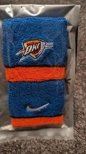 Nike Unisex Wristbands NBA Oklahoma Thunder 2 In Pack One Size New In Package - Picture 1 of 4