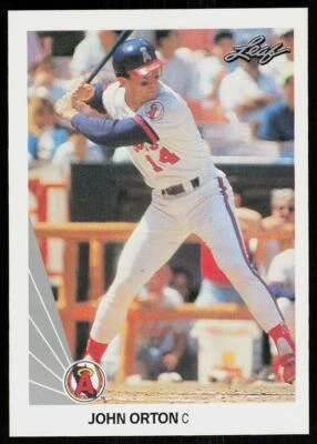 1990 Leaf John Orton Rookie California Angels #511 - Image 1 of 2