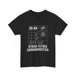 Stash Tetris Grandmaster T-Shirt Tactical Gamer Loot Organizer Tee - Picture 1 of 11