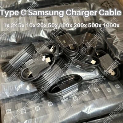 Lote de cables de carga rápida USB-C para Samsung S22 S21 S20 S10 tipo C  Foto 1 de 4