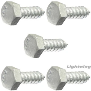 3/8 x 3-1/2" Lag Bolts Hex Head Galvanized Steel Heavy Duty Wood Screws Qty 100 - Picture 1 of 1