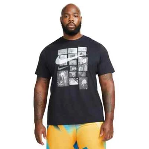 Nike Men's One City Basketball Short Sleeve CrewneckTee Black/Grey M - Picture 1 of 7