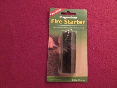 Coghlan's Magnesium Fire Starter, Emergency Survival Camp Strike Flint Camping Foto 1 de 2