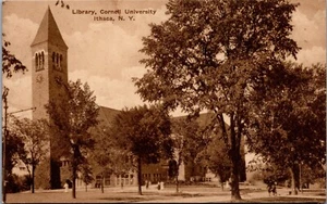 Postcard c1927 Library Cornell University Ithaca N.Y. - Picture 1 of 2