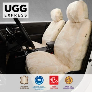 TARRAMARRA® Car Seats Covers Genuine Sheepskin Covers 24MM Airbag Safe Twin Pack - Picture 1 of 11
