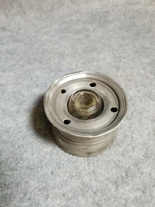 Antique Pewter and Glass Inkwell - Picture 1 of 6