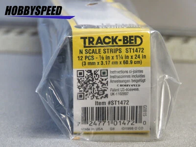 WOODLAND SCENICS TIRAS DE CAMA DE VÍA CALIBRE N (12) tren supresor de sonido WDS1472 NUEVO Foto 1 de 4