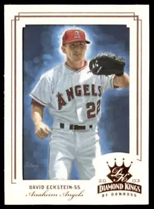 David Eckstein 2003 Donruss Diamond Kings Bronze Foil #4 - Anaheim Angels - Picture 1 of 2