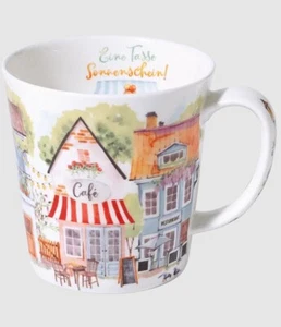 Tasse Sommerhäuschen Jumbo Becher 0,5 L Fine Bone China Porzellan - Bild 1 von 3
