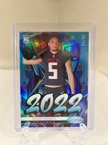 DRAKE LONDON 2022 PANINI CERTIFIED MIRROR TEAL GRAFFITI # /50 ATLANTA FALCONS RC - Picture 1 of 2