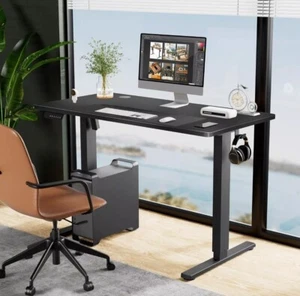 Electric Height Adjustable Standing Desk, 40 X 24 Inches, Black - Picture 1 of 6