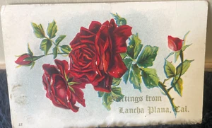 Vintage Postkarte Rote Rose 1909 - Bild 1 von 5