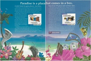 Vintage/Retro Philips Paradise Sound/Video Accelerator Card Print Ad Promo 1996 - Picture 1 of 5