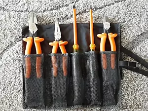 KLEIN Electrician 5-pc Insulated Tool Set # 9415R w/Case - Made in USA NEW - Picture 1 of 6