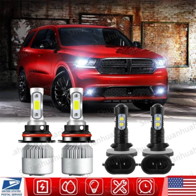 Для Dodge Dakota Durango 2001-2003 - светодиодные фары Hi-Lo + противотуманные лампы Qty 4 - Изображение 1 из 4