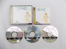 Mint Disc Sega Saturn Yuno Yu No  - Inc Manual - Japan Free Postage