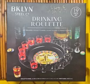 Shot Glass Roulette Gioco Set Ruota Casinò Spinner Tavolo Giochi Festa Nuovo - Foto 1 di 5