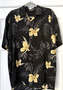 AXIST Mens  Y2K  Retro Floral Hawaiian  Design Relaxed Shirt- Size Small - Picture 1 of 11
