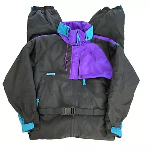 Vintage Columbia Retro lila Schnee Ski Snowboarden Schneemobil Anzug Damen XL 1990er - Bild 1 von 6