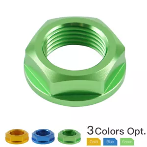M18 Front Axle Shaft Lock Nut Rim For Kawasaki KX125 KX250 KX250F KX450F KLX450R - Foto 1 di 14