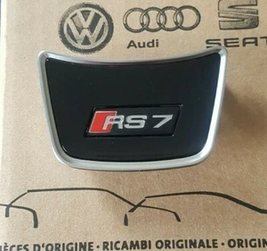 original Audi RS7 Lenkradclip A7 Logo Clip Schriftzug Emblem Lenkrad Plakette - Bild 1 von 1
